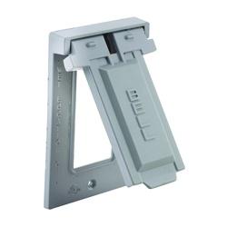 HUBBELL 5103-0 Cover 4-9/16 in L 2-13/16 in W Aluminum Gray