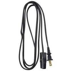Master Electrician 09306ME Miniature Plug Cord 6 ft L 10 A 125 V Black