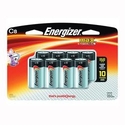 Energizer E93BP-8H Alkaline Battery, 1.5 V Battery, 8350 mAh, C Battery,