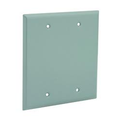 HUBBELL 5175-0 Cover 4-1/2 in L 4-1/2 in W Aluminum Gray Powder-Coated