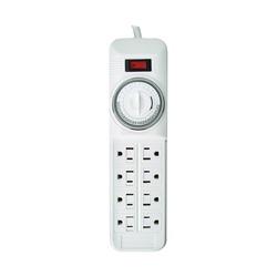 CCI 22575 Power Outlet Strip 4 ft L Cable 8-Socket 15 A 125 V White