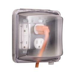 HUBBELL MM2410C Cover 5-3/4 in L 5-1/2 in W Polycarbonate Clear