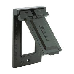 HUBBELL 5103-2 Cover 4-9/16 in L 2-13/16 in W Metal Bronze