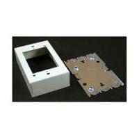 Legrand Wiremold 700 Series BW3 Outlet Box 2-Gang Stamped Steel White