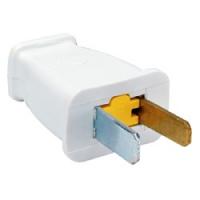 Pass and Seymour SA540WCC10 Straight Blade Plug 2-Pole 15 A 125 V White