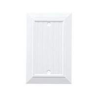 Liberty Hardware Classic W37758L-PW-U Blank Wallplate 3.15 in L 4.88 in W