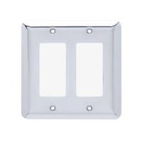 Liberty Hardware Stamped Round W10252L-PC-U Rocker Cover Plate 4.96 in L