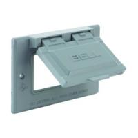 HUBBELL 5101-0 Cover 2-13/16 in L 4-9/16 in W Aluminum Gray