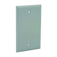 HUBBELL 5173-0 Cover 4-17/32 in L 2-25/32 in W Aluminum Gray