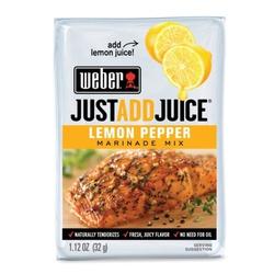 Weber JUST ADD JUICE 62870 Marinade Mix Lemon Pepper Flavor 1.12 oz Pack
