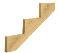 3 Step Stair Stringer Pressure Treated