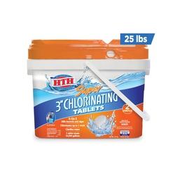 HTH 42034 Chlorinating Tablet Solid Bleach Chlorine-Like Sharp 25 lb