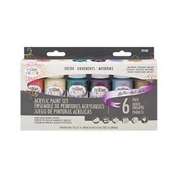 TESTORS 297582 Craft Paint Set Acrylic Assorted 2 oz Bottle