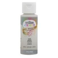 TESTORS 292495A Craft Paint Silver 2 oz Bottle