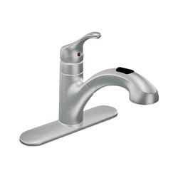 Moen Renzo Glacier CA87316SRS Kitchen Faucet, 1.5 gpm, 1-Faucet Handle,