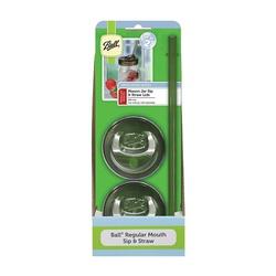 Ball 1440015005 Sip and Straw Canning Lid Plastic White Cap/Lid