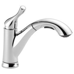 DELTA 16953-DST Pull-Out Kitchen Faucet, 1.8 gpm, 1-Faucet Handle, 4-Faucet
