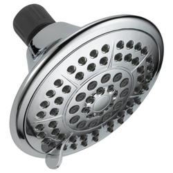 DELTA 75554C Shower Head Round 1.75 gpm 1/2 in Connection IPS 5-Spray