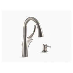 Kohler Mazz K-R72511-SD-VS Kitchen Sink Faucet, 1.5 gpm, 1-Faucet Handle,