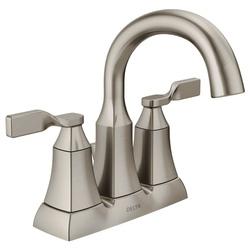 DELTA SAWYER 25766LF-SP Bathroom Faucet, 1.2 gpm, 2-Faucet Handle, 3-Faucet