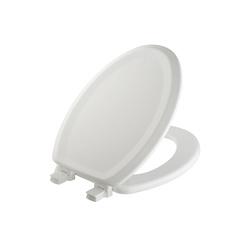 Mayfair 125EC 000 Toilet Seat Elongated Wood White Easy Clean and Change