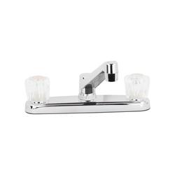 LDR 012 3105CP-CG Two Handle Kitchen Faucet, 1.8 gpm, Plastic, Chrome