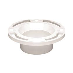 Oatey 43503 Closet Flange 3 4 in Connection PVC White For Most Toilets