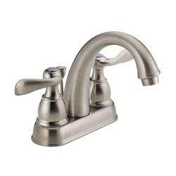 DELTA Windemere B2596LF-SS Bathroom Faucet, 1.2 gpm, 2-Faucet Handle, Brass,