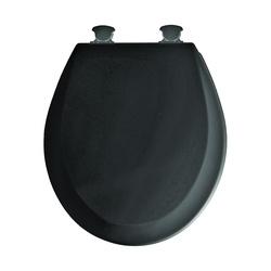 Mayfair 41EC 047/46EC Toilet Seat Round Molded Wood Black Twist Hinge