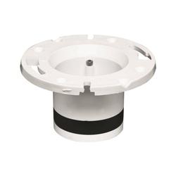 Oatey 43539 Closet Flange 4 in Connection PVC White For 4 in Pipes