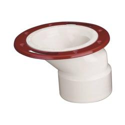 Oatey 43501 Closet Flange 3 4 in Connection PVC White For 3 in 4 in