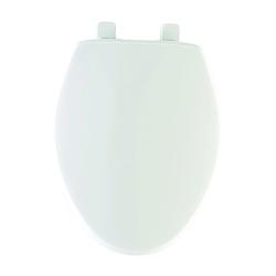 Mayfair 180SLOW000 Toilet Seat Elongated Plastic White Hex-Tite Hinge
