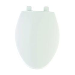 Mayfair 180SLOW000 Toilet Seat Elongated Plastic White Hex-Tite Hinge