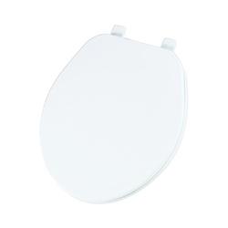 Mayfair 92B-000 Toilet Seat Round Plastic White Top-Tite Hinge