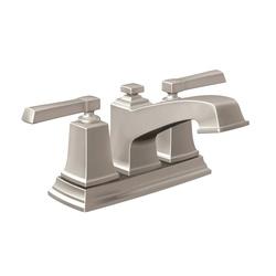 Moen Boardwalk WS84800SRN Bathroom Faucet, 1.2 gpm, 2-Faucet Handle, Metal,