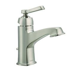 Moen Boardwalk WS84805SRN Bathroom Faucet, 1.2 gpm, 1-Faucet Handle, Metal,