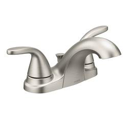Moen Adler 84603SRN Bathroom Faucet, 1.2 gpm, 2-Faucet Handle, Metal,
