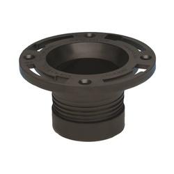 Oatey 43650 Closet Flange 4 in Connection ABS Black