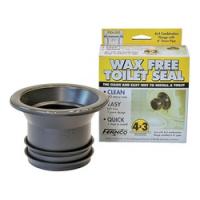 FERNCO FTS-4CF Wax Free Toilet Seal 4 x 3 in Elastomeric PVC Black For