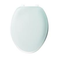 BEMIS 170-000 Toilet Seat Elongated Plastic White Top-Tite Hinge