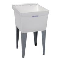 ELM UTILATUB 19F Laundry Tub 18 gal Capacity 2-Deck Hole 24 in OAW 24 in