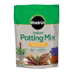 Miracle-Gro 72776430 Indoor Potting Soil Mix 4 to 6 in Coverage Area 6 qt