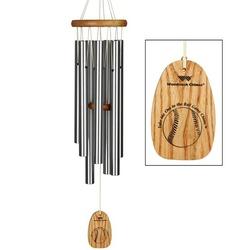 Woodstock Chimes Signature TMOC Wind Chime, Aluminum/Wood, Silver