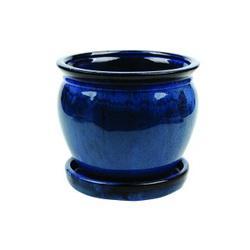 Southern Patio Clayworks CRM-031086 Planter with Saucer 7.87 in Dia Round