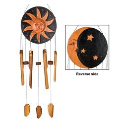 Woodstock Chimes CMCEL Wind Chime Celestial Bamboo/Wood Painted