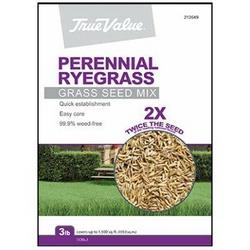 True Value TVPRG3 Perennial Ryegrass Seed Mix 3 lb Bag