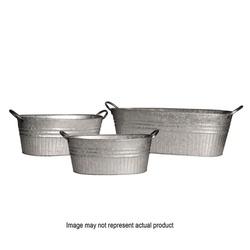 robert allen home and garden MPT01646 Planter with Handle Oval Tub Metal