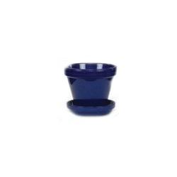 Ceramo PCS-4-B Standard Pot 4-1/2 in Dia Cobalt Blue Powder-Coated