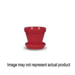 Ceramo PCS-6-R Standard Pot 6-1/2 in Dia Red Powder-Coated