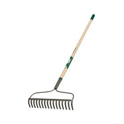 Landscapers Select 34582 Bow Rake 16 in W Head 16-Tine Steel Tine 54 in
